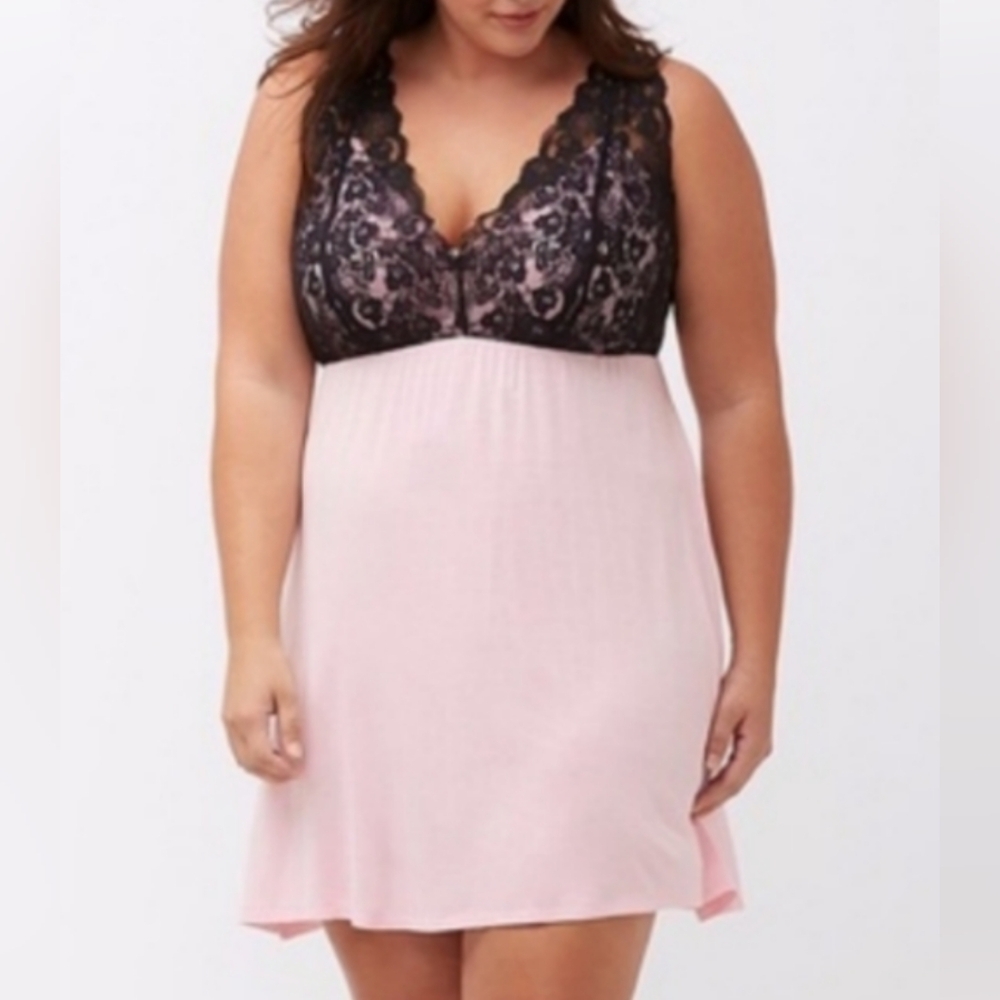 NEW Cacique Lacey Nightie Babydoll Size 26/28 4X 5X NWT x Lane Bryant